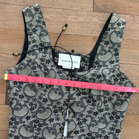 Vintage LambertRand Brocade Two-Piece Set in Golden/Tan & Black - Picture 10 of 10